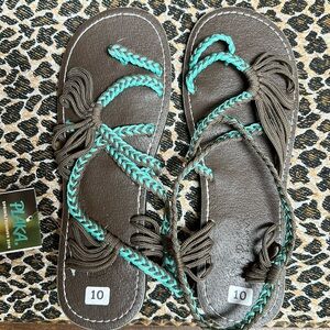 Brand new and never worn sandals